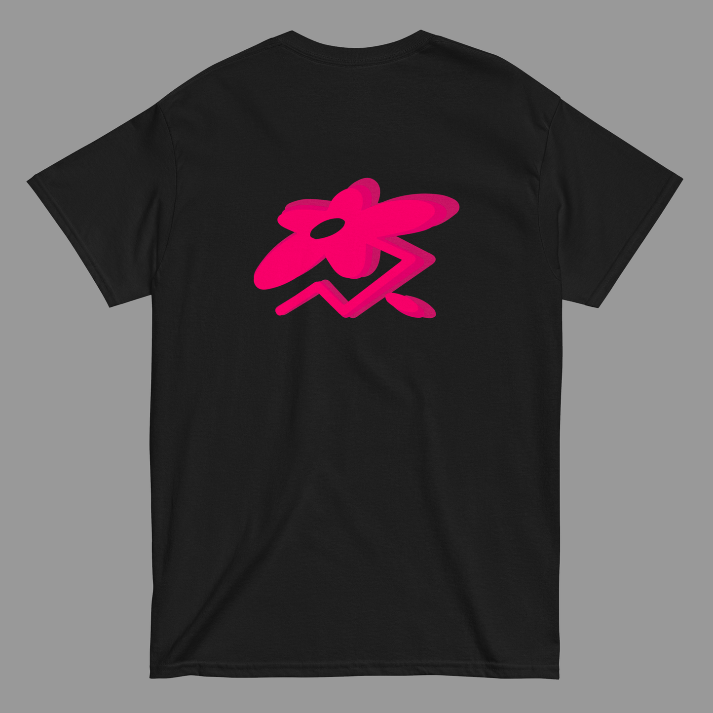 BLACK GRADENT FLOWER - Pink